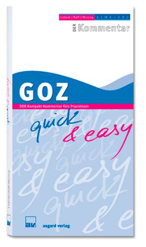 GOZ quick & easy de Alexander Raff