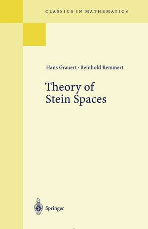 Theory of Stein Spaces de Hans Grauert