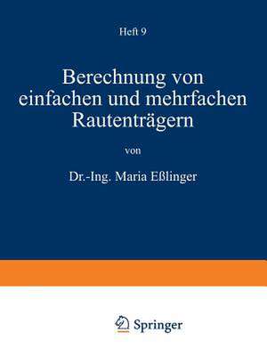 Berechnung von einfachen und mehrfachen Rautenträgern de Maria Eßlinger