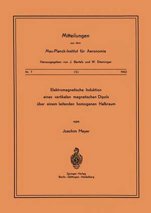 Elektromagnetische Induktion eines vertikalen magnetischen Dipols über einem leitenden homogenen Halbraum de J. Meyer