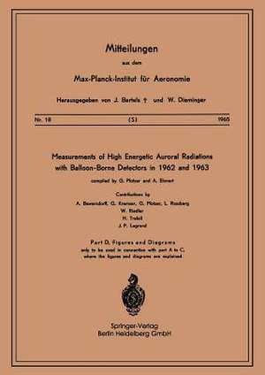 Measurements of High Energetic Auroral Radiations with Balloon-Borne Detectors in 1962 and 1963 de G. Pfotzer