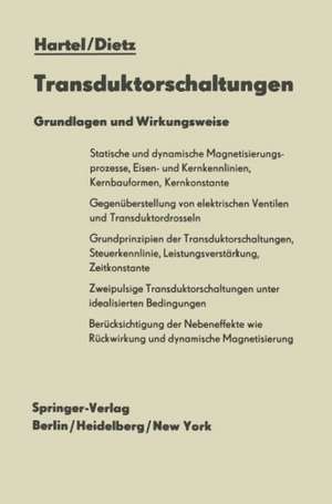 Transduktorschaltungen: Grundlagen und Wirkungsweise de Walter Hartel