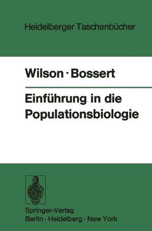 Einführung in die Populationsbiologie de Edward O. Wilson