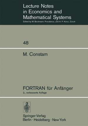 FORTRAN für Anfänger de Martin Constam