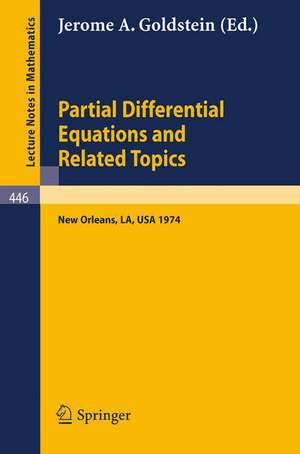 Partial Differential Equations and Related Topics: Ford Foundation Sponsored Program at Tulane University, January to May, 1974 de J.A. Goldstein