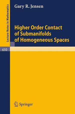 Higher Order Contact of Submanifolds of Homogeneous Spaces de G. R. Jensen