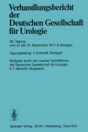 29. Tagung vom 21. September bis 24. September 1977 in Stuttgart de F. Arnholdt