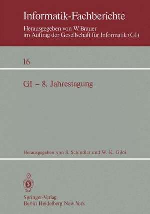 GI — 8. Jahrestagung: Berlin 1978 de S. Schindler