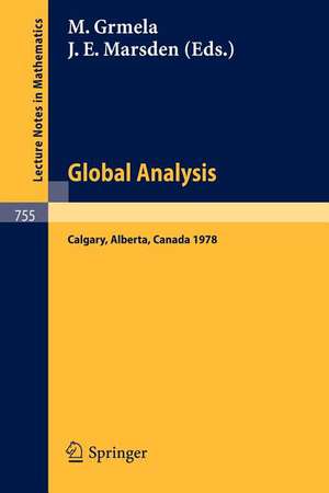 Global Analysis: Proceedings of the Biennial Seminar of the Canadian Mathematical Congress, Calgary, Alberta, June 12-27, 1978 de M. Grmela