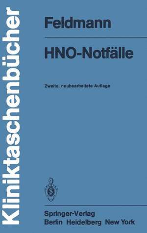 HNO-Notfälle de H. Feldmann