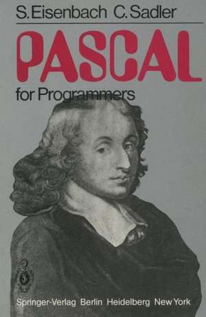 PASCAL for Programmers de S. Eisenbach