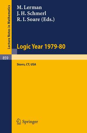 Logic Year 1979-80: The University of Connecticut, USA de M. Lerman