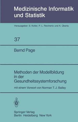 Methoden der Modellbildung in der Gesundheitssystemforschung de B. Page