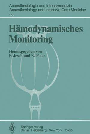 Hämodynamisches Monitoring: Workshop Erbach 14. Mai 1982 de F. Jesch