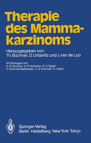 Therapie des Mammakarzinoms de T. Büchner