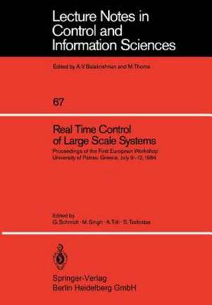 Real Time Control of Large Scale Systems: Proceedings of the First European Workshop, University of Patras, Greece, July 9–12, 1984 de G. Schmidt