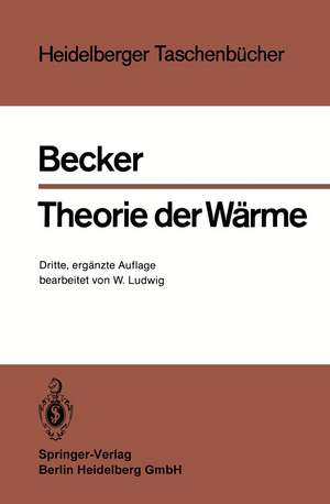 Theorie der Wärme de Richard Becker