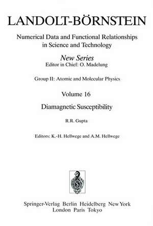 Diamagnetic Susceptibility / Diamagnetische Suszeptibilität de R.R. Gupta