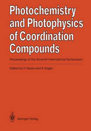 Photochemistry and Photophysics of Coordination Compounds de Hartmut Yersin