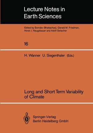 Long and Short Term Variability of Climate de Heinz Wanner