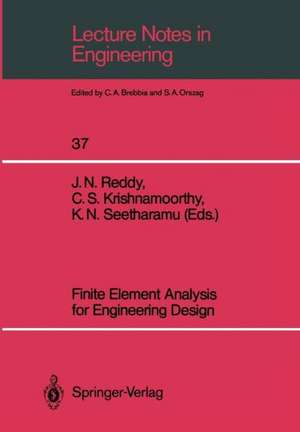 Finite Element Analysis for Engineering Design de Junuthula N. Reddy