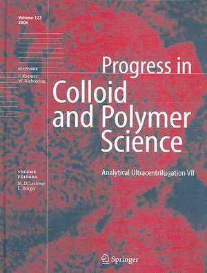 Analytical Ultracentrifugation VII de M. D. Lechner