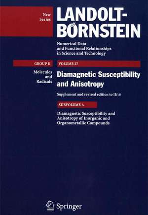 Diamagnetic Susceptibility and Anisotropy of Inorganic and Organometallic Compounds de M. Jain