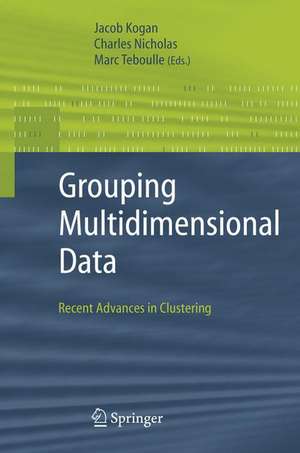 Grouping Multidimensional Data: Recent Advances in Clustering de Jacob Kogan