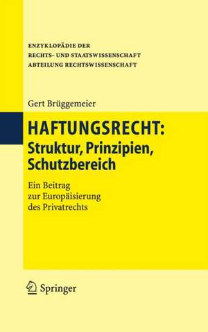 Haftungsrecht: Struktur, Prinzipien, Schutzbereich de Gert Brüggemeier