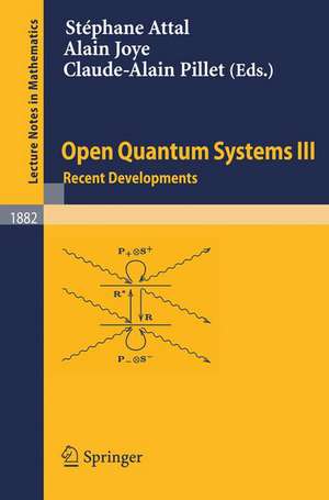 Open Quantum Systems III: Recent Developments de Stéphane Attal