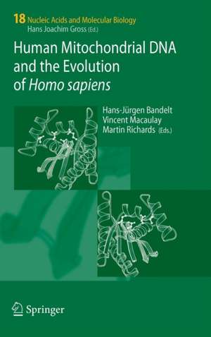 Human Mitochondrial DNA and the Evolution of Homo sapiens de Hans-Jürgen Bandelt