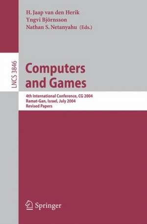 Computers and Games: 4th International Conference, CG 2004, Ramat-Gan, Israel, July 5-7, 2004. Revised Papers de H. Jaap van den Herik