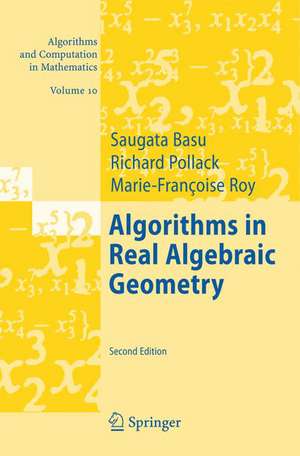 Algorithms in Real Algebraic Geometry de Saugata Basu