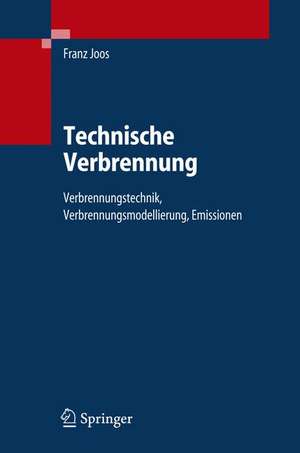 Technische Verbrennung: Verbrennungstechnik, Verbrennungsmodellierung, Emissionen de Franz Joos