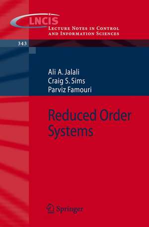 Reduced Order Systems de Ali A. Jalali