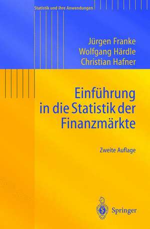 Einführung in die Statistik der Finanzmärkte de Jürgen Franke