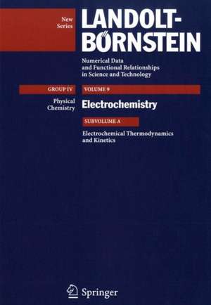 Electrochemical Thermodynamics and Kinetics de Rudolf Holze