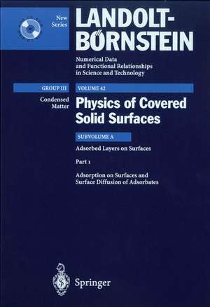 Adsorption on Surfaces and Surface Diffusion of Adsorbates de E.I. Altman