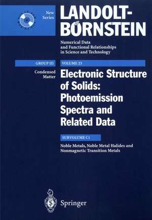 Noble Metals, Noble Metal Halides and Nonmagnetic Transition Metals de Albrecht Goldmann