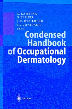 Condensed Handbook of Occupational Dermatology de Lasse Kanerva