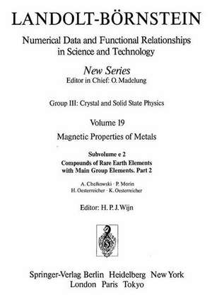 Compounds of Rare Earth Elements with Main Group Elements / Verbindungen der seltenen Erden mit Elementen der Hauptgruppen 2 de A. Chelkowski