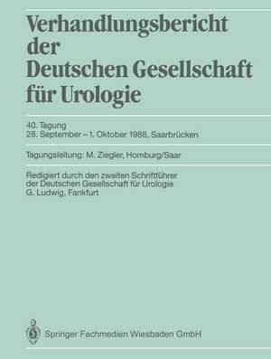 40. Tagung, 28. September–1. Oktober 1988, Saarbrücken de Manfred Ziegler