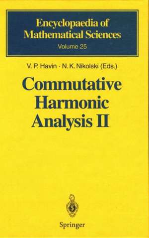 Commutative Harmonic Analysis II