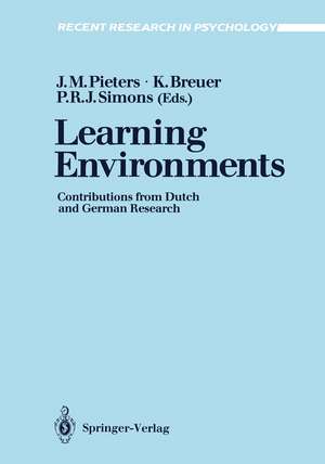 Learning Environments: Contributions from Dutch and German Research de Jules M. Pieters