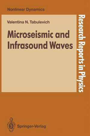 Microseismic and Infrasound Waves de Valentina N. Tabulevich