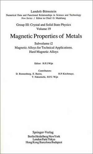 Hard Magnetic Alloys de D. Bonnenberg