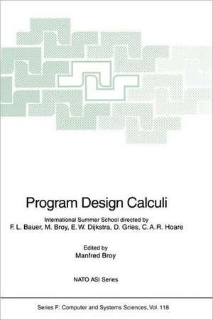 Program Design Calculi de Manfred Broy