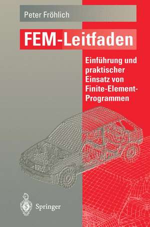 FEM-Leitfaden: Einführung und praktischer Einsatz von Finite-Element-Programmen de Peter Fröhlich