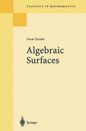 Algebraic Surfaces de Oscar Zariski