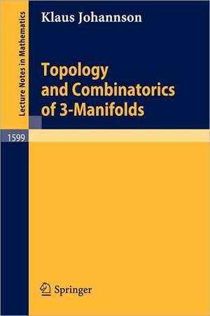 Topology and Combinatorics of 3-Manifolds de Klaus Johannson